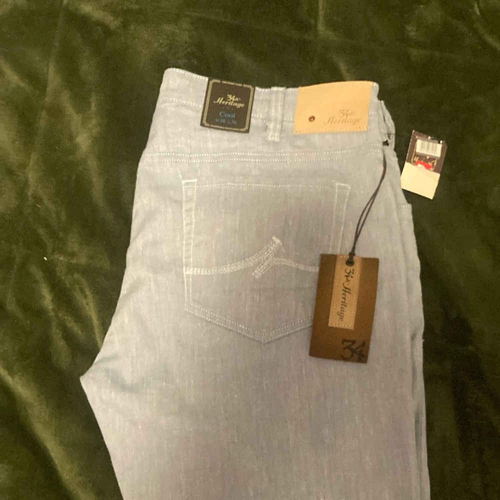 Heritage Blue Slim Jeans with Soft Texture